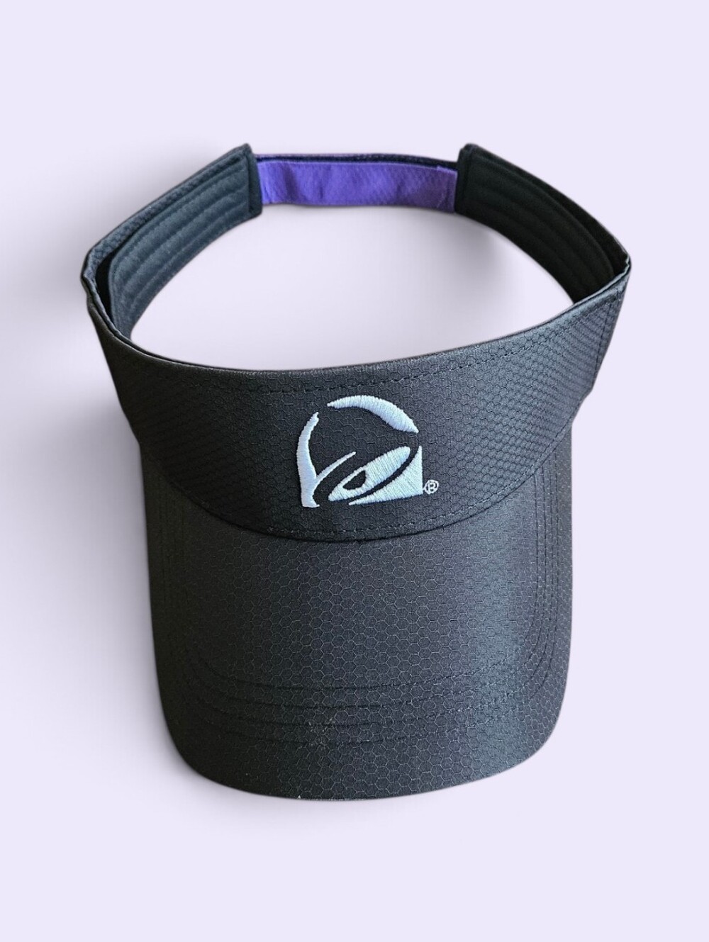 TACO BELL Black Visor Cap with Embroidered Logo